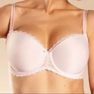 Chantelle Light Pink Merci Demi Underwire T-Shirt Bra 30DDDD NWT